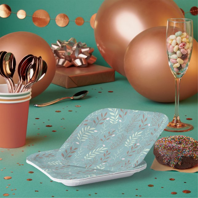 Natures Foliage Paper Plate (Creator Uploaded)