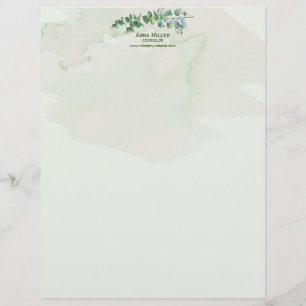 Natures Green Counseling Custom Letterhead