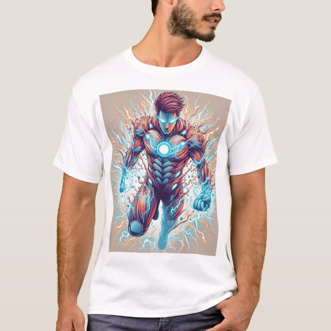 "Nature's Guardian: Superhero Power Unleashed" T-Shirt (Front)