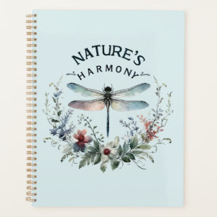 Nature's Harmony - Artistic Dragonfly Planner