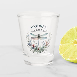 Nature's Harmony - Artistic Dragonfly Shot Glass