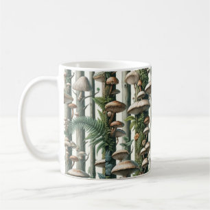Nature's Harmony: Botanical Seamless Pattern  Coffee Mug