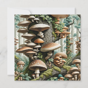 Nature's Harmony: Botanical Seamless Pattern  Invitation