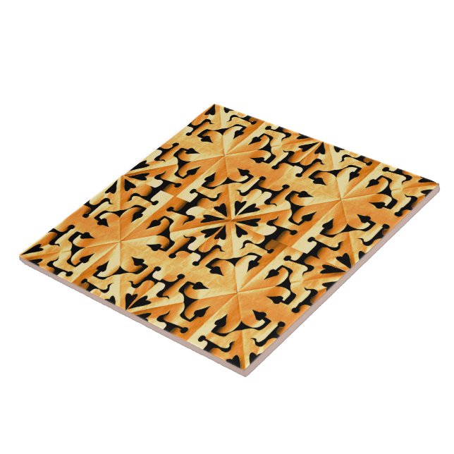 Nature's Hidden Geometry Abstract Geometric  Tile (Side)
