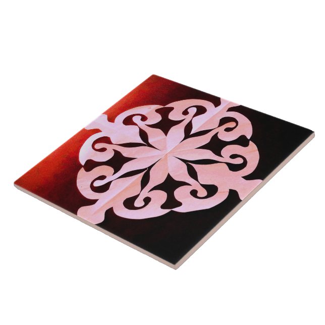 Nature's Hidden Geometry Abstract Geometric Tile (Side)