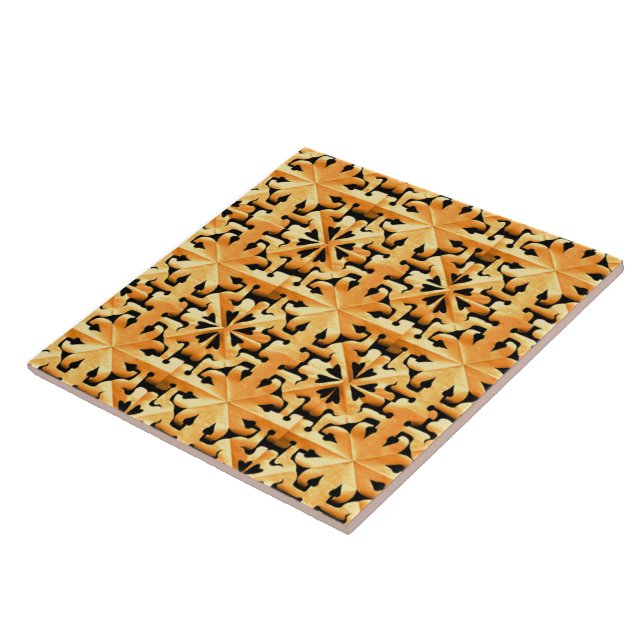Nature's Hidden Geometry Abstract Geometric  Tile (Side)