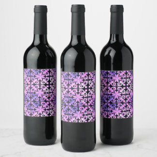 Nature's Hidden Geometry Abstract Geometric Wine Label