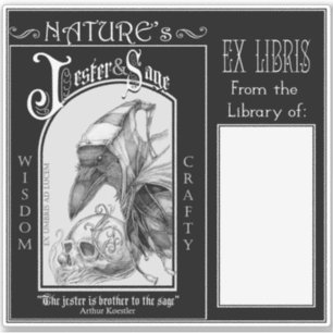 Nature's Jester and Sage Bookplate