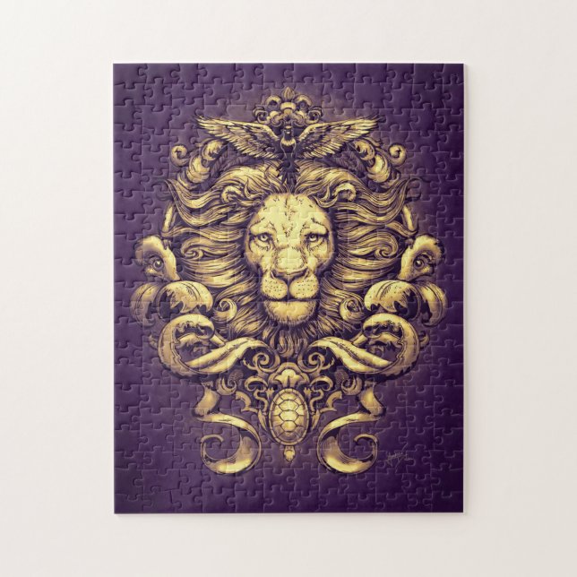 Nature's Kingdom in Purple Jigsaw Puzzle (Vertical)