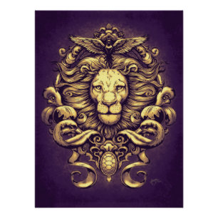 Nature's Kingdom in Purple Poster