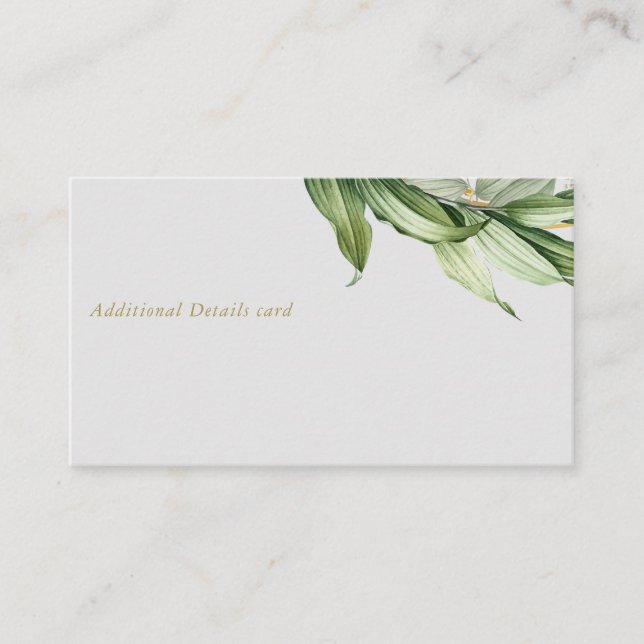 Natures Love Greenery Additional Details Cards (Front)