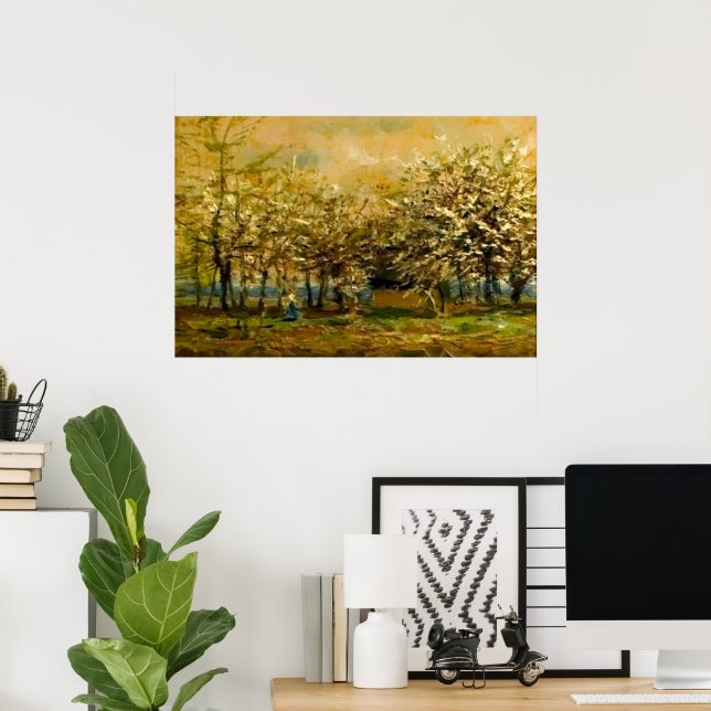 Nature's Magic Mednyanszky's Blossoming Landscape Poster (Home Office)