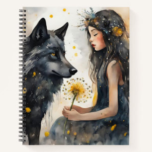Nature's Magic: Secrets of the Black Wolf Notebook