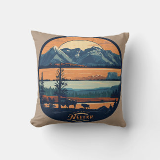 "Nature's Masterpieces: America's National Parks" Cushion