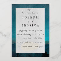 Nature's Passion: Watercolor Wedding Invitation