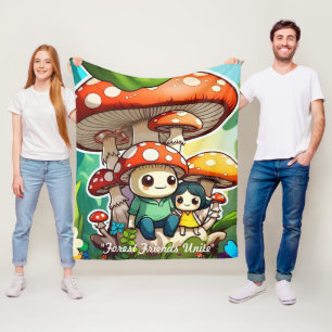 "Nature's Playful Side" Fleece Blanket