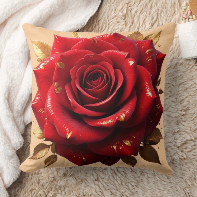 "Nature's Romantic Bloom" Cushion (Blanket)
