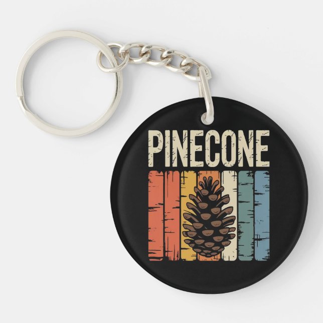 Natures Seed Pinecone Forest Core Key Ring (Front)