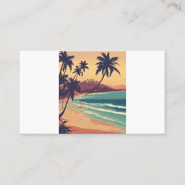 Nature's Serenity Canvas Print - Tranquil Landscap Business Card (Front)