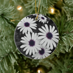 Nature's Subtle Contrast Ceramic Tree Decoration