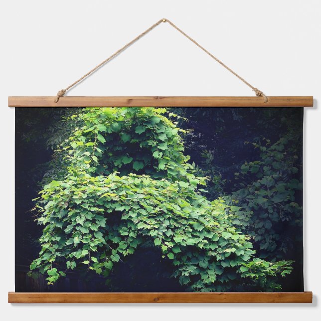 Nature's Throne Wild Leafy Vines  Hanging Tapestry (Front)