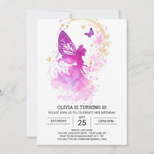 Nature's Touch Fairy Tale Birthday Magic Invitation