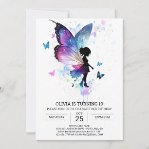 Nature's Touch Fairy Tale Birthday Magic Invitation