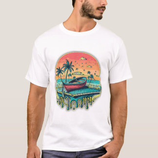"Nature's Tranquil Moment at Sunset" T-Shirt