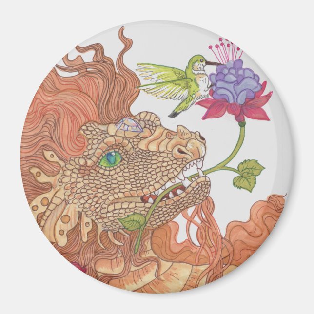 Nature's Treasures Dragon Magnet (Front)