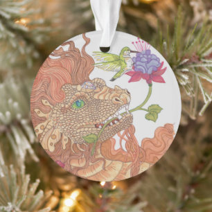 Nature's Treasures Dragon Ornament
