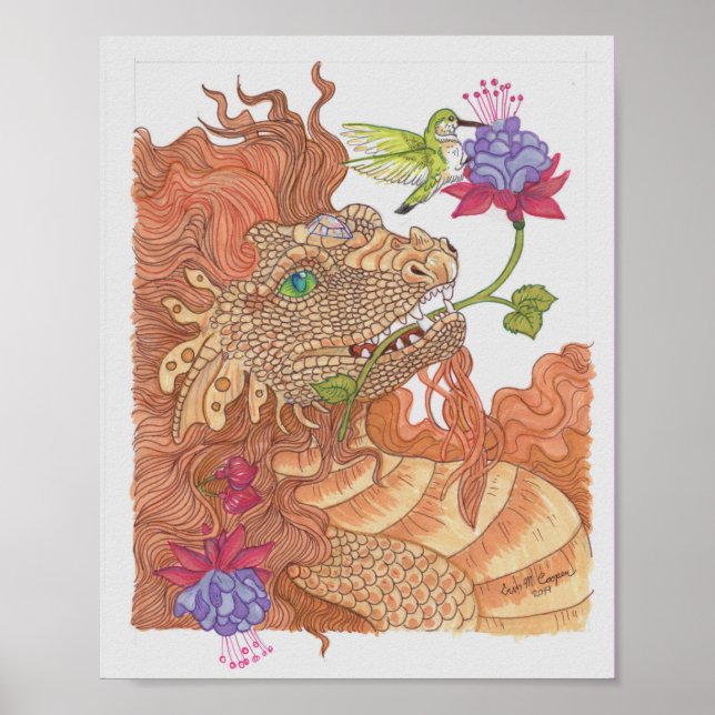 Nature's Treasures Dragon Poster (Front)