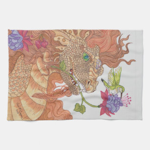 Nature's Treasures Dragon Tea Towel
