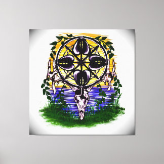 Natures Wheel of Echoes Canvas Print