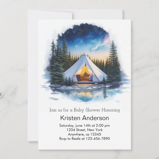 Nature's Wonderland Adventure Baby Shower Invitation (Front)
