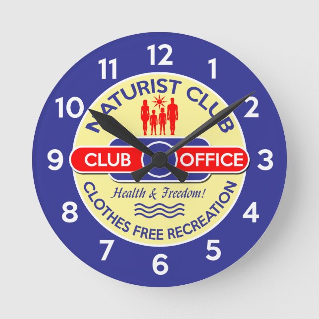 Naturist Round Clock (Front)