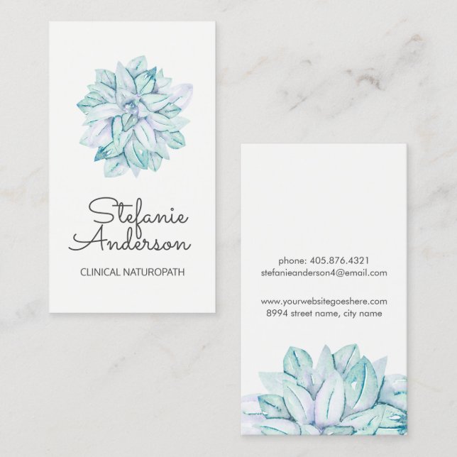 Naturopath Business Card (Front/Back)