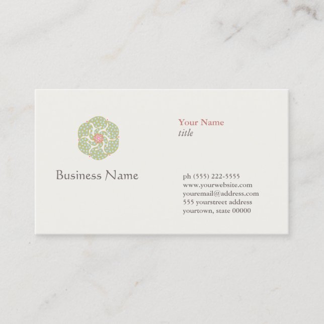 Naturopath Natural Holistic Health Healer Business Card (Front)