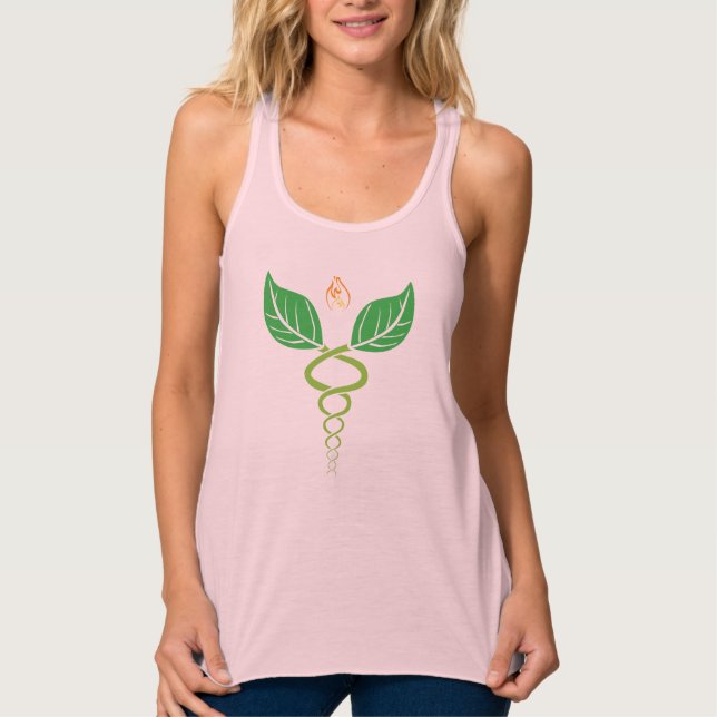 Naturopathic Physician Caduceus Tank-top Singlet (Front)