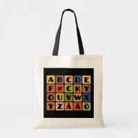 Naughty Alphabets bag– choose style & colour