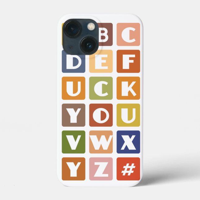 Naughty Alphabets Blackberry Bold case (Back)