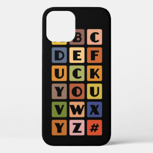 Naughty Alphabets iPhone 4 case-mate 12 Case