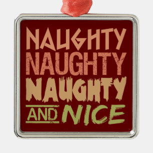 Naughty AND Nice custom ornament