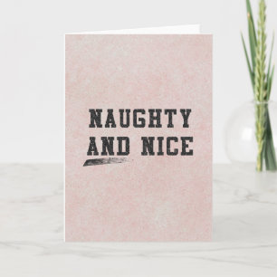 Naughty and Nice Holiday Card