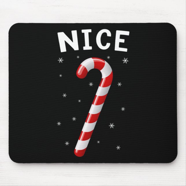 Naughty And Nice Matching Couples Christmas 1  Mouse Pad (Front)