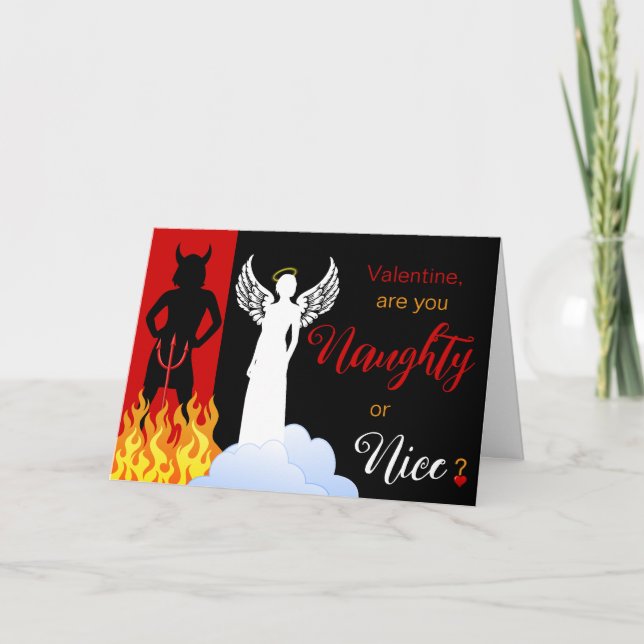 Naughty and Nice Valentine Card (Front)