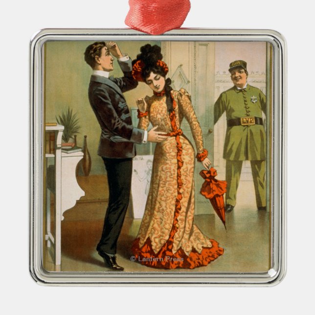 Naughty Anthony "At It Again" Theatre Poster Metal Tree Decoration (Front)