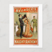 Naughty Anthony "At It Again" Theatre Poster
