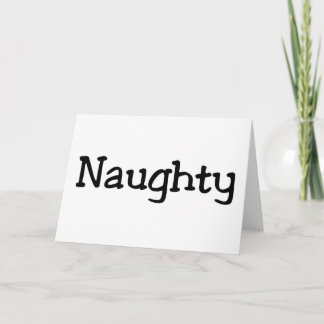Naughty Black Card