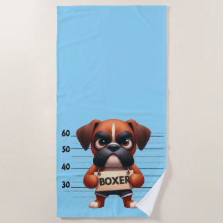 Naughty Boxer Beach Towel