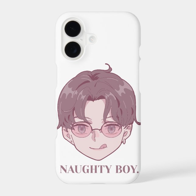 "NAUGHTY BOY" Anime Manga Style Graphic Case (Back)